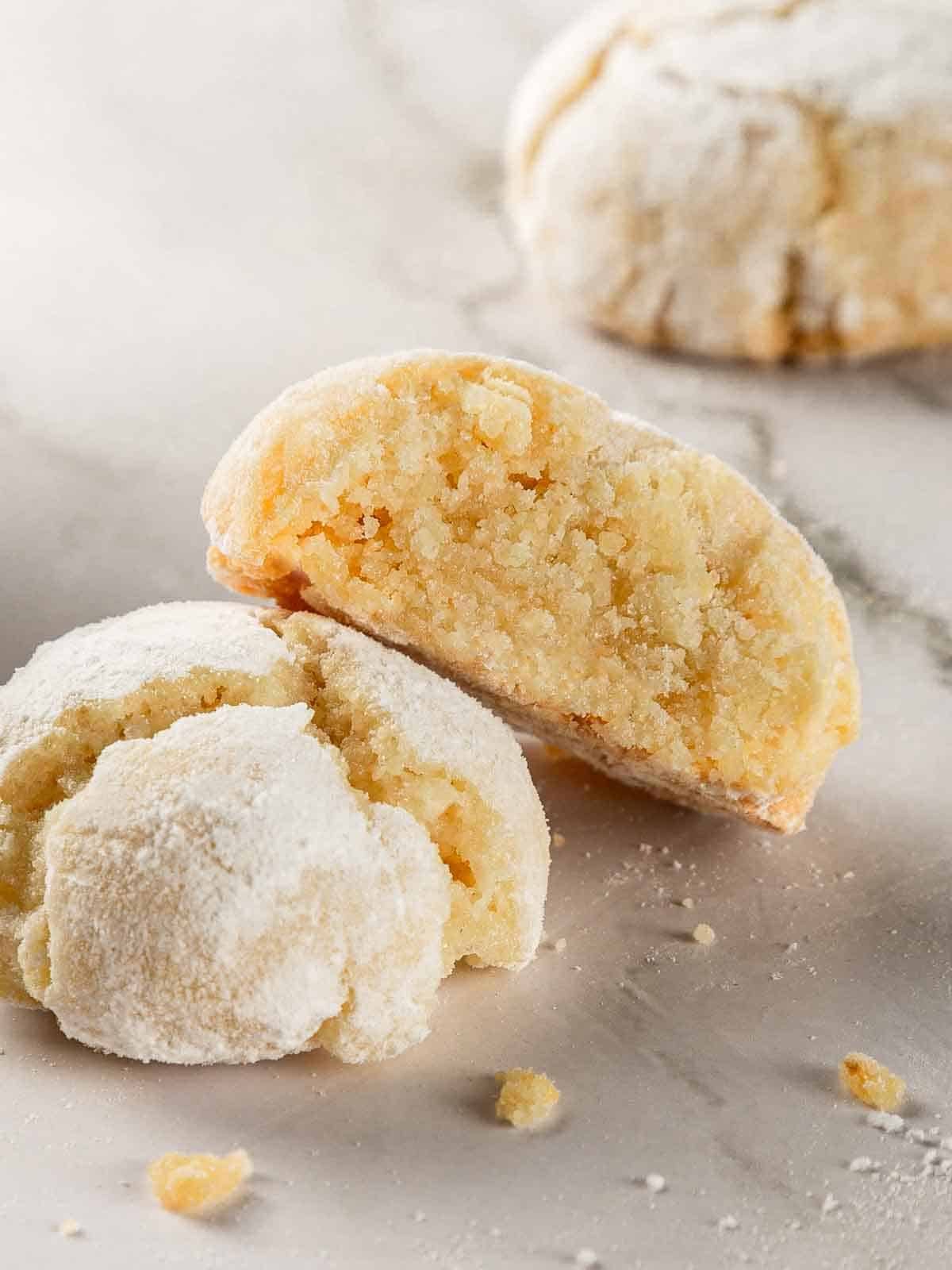 Amaretti Cookies with a Soft Middle