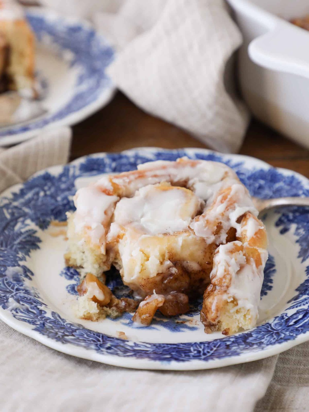 Apple Cinnamon Rolls Baked Until the Tops Set