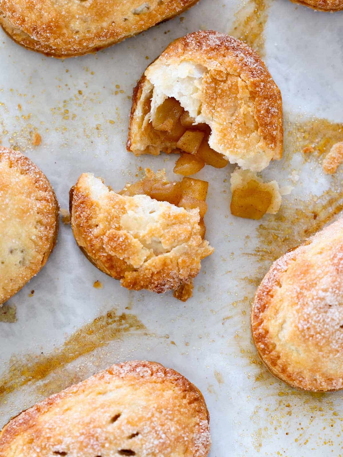 Apple Hand Pies in a Pastry Shell