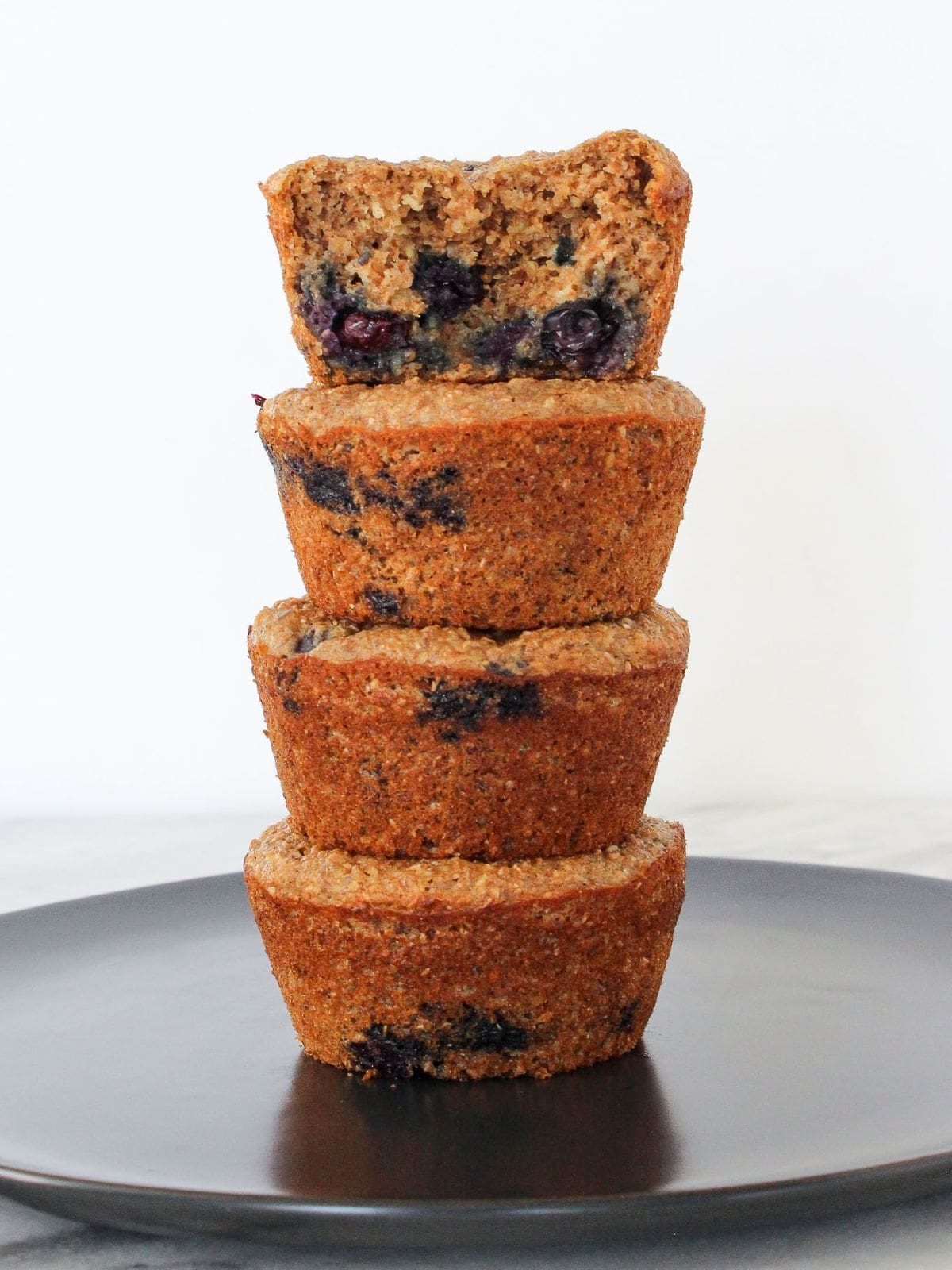 Banana Protein Muffins Baked Until the Tops Dome