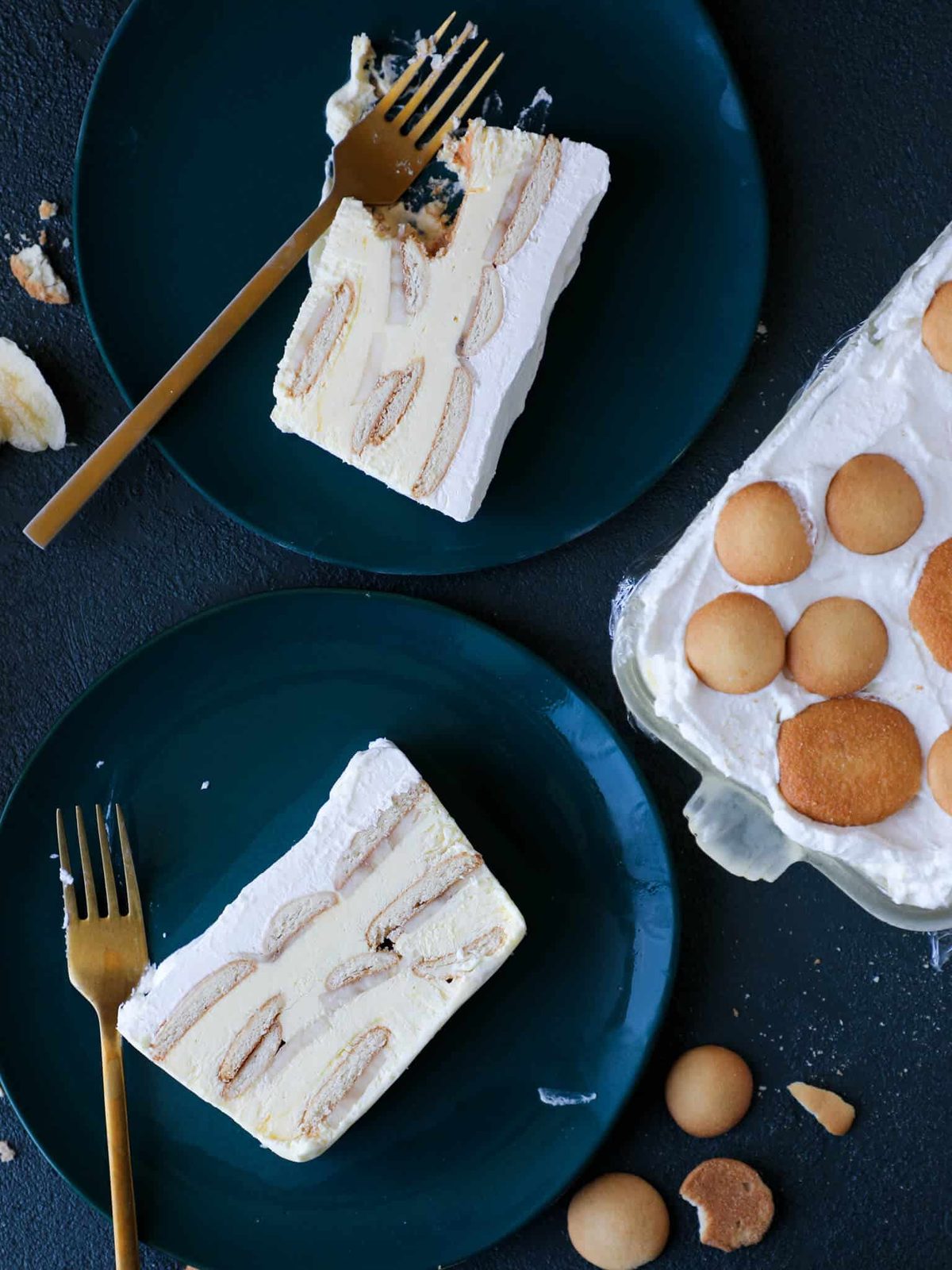 Banana Pudding Icebox Cake Baked Until the Center Springs Back