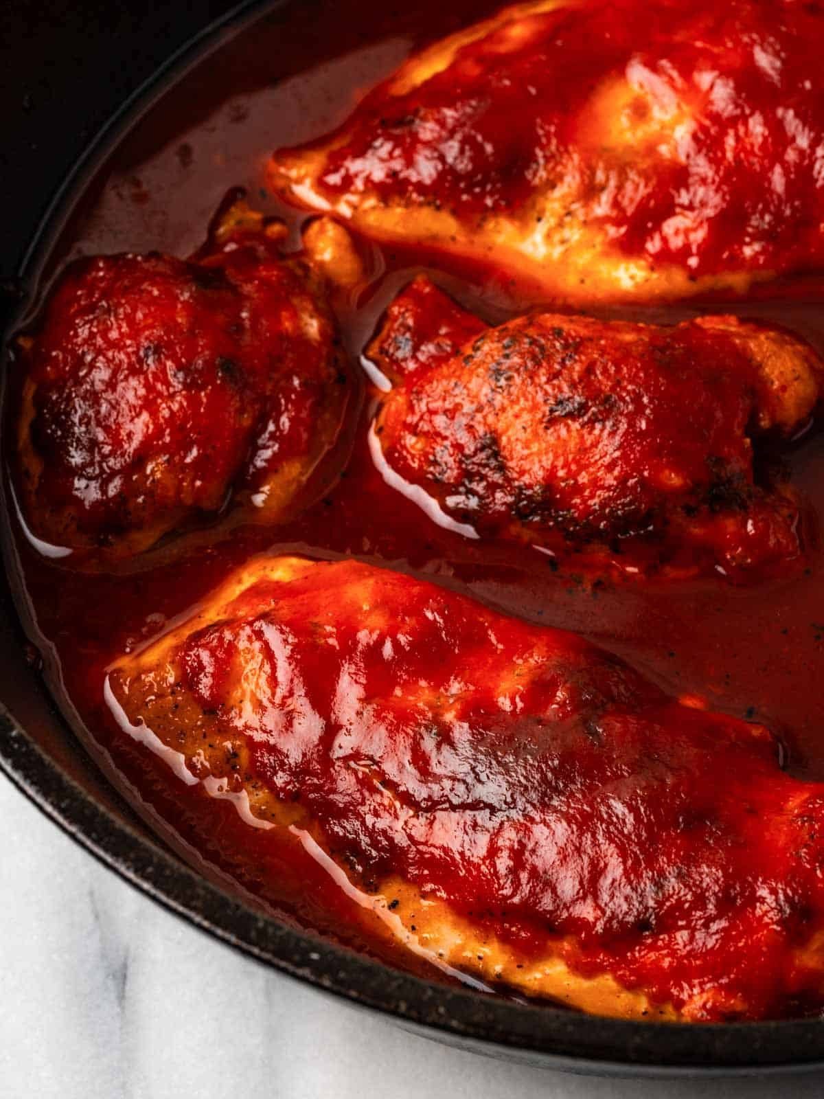BBQ Chicken Cooked Through