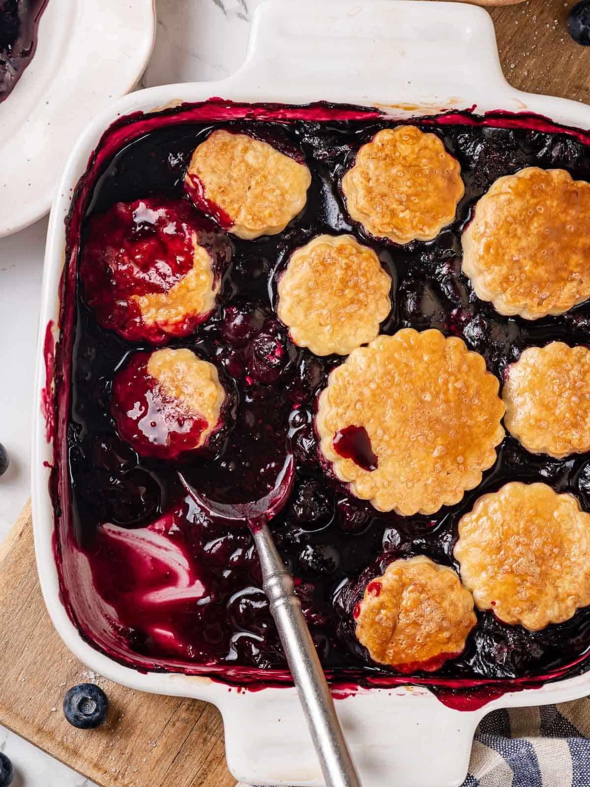 Blueberry Cobbler for the Dessert Plate