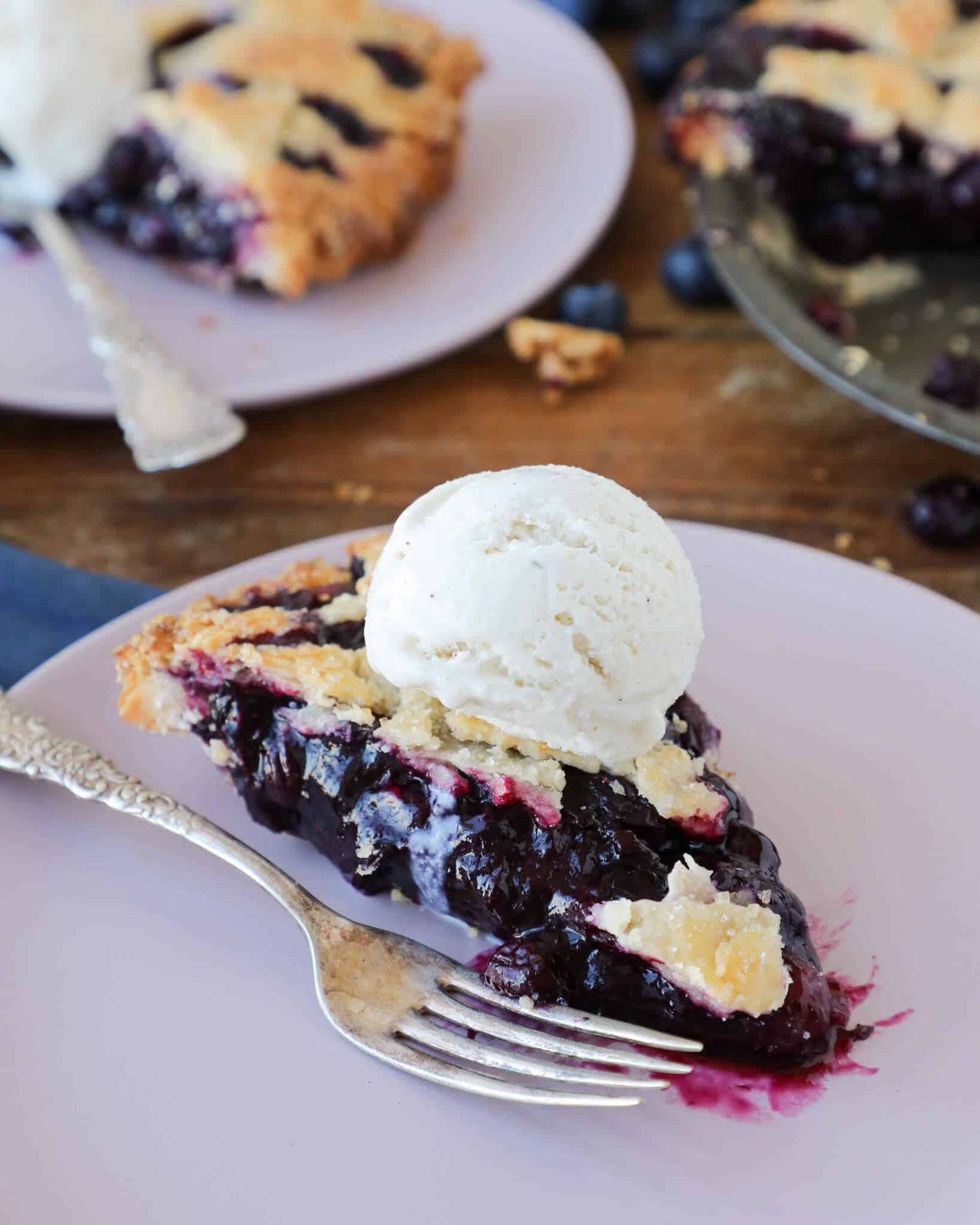Blueberry Pie in a Pastry Shell