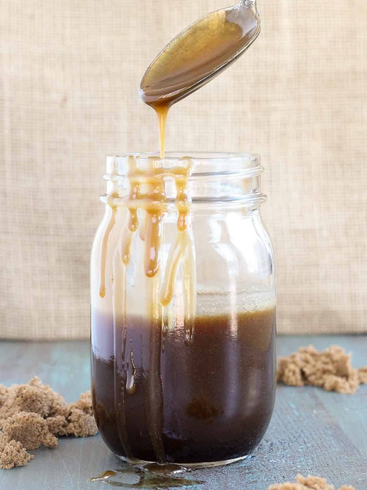 Butterscotch Sauce Simmered Until Spoonable
