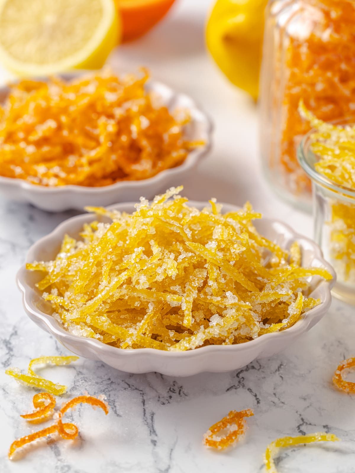 Candied Fruit Peel for the Dessert Plate