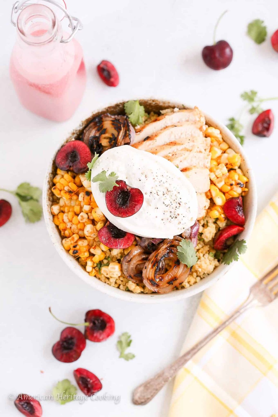 Cherry Burrata Millet Grain Bowl for the Home Table