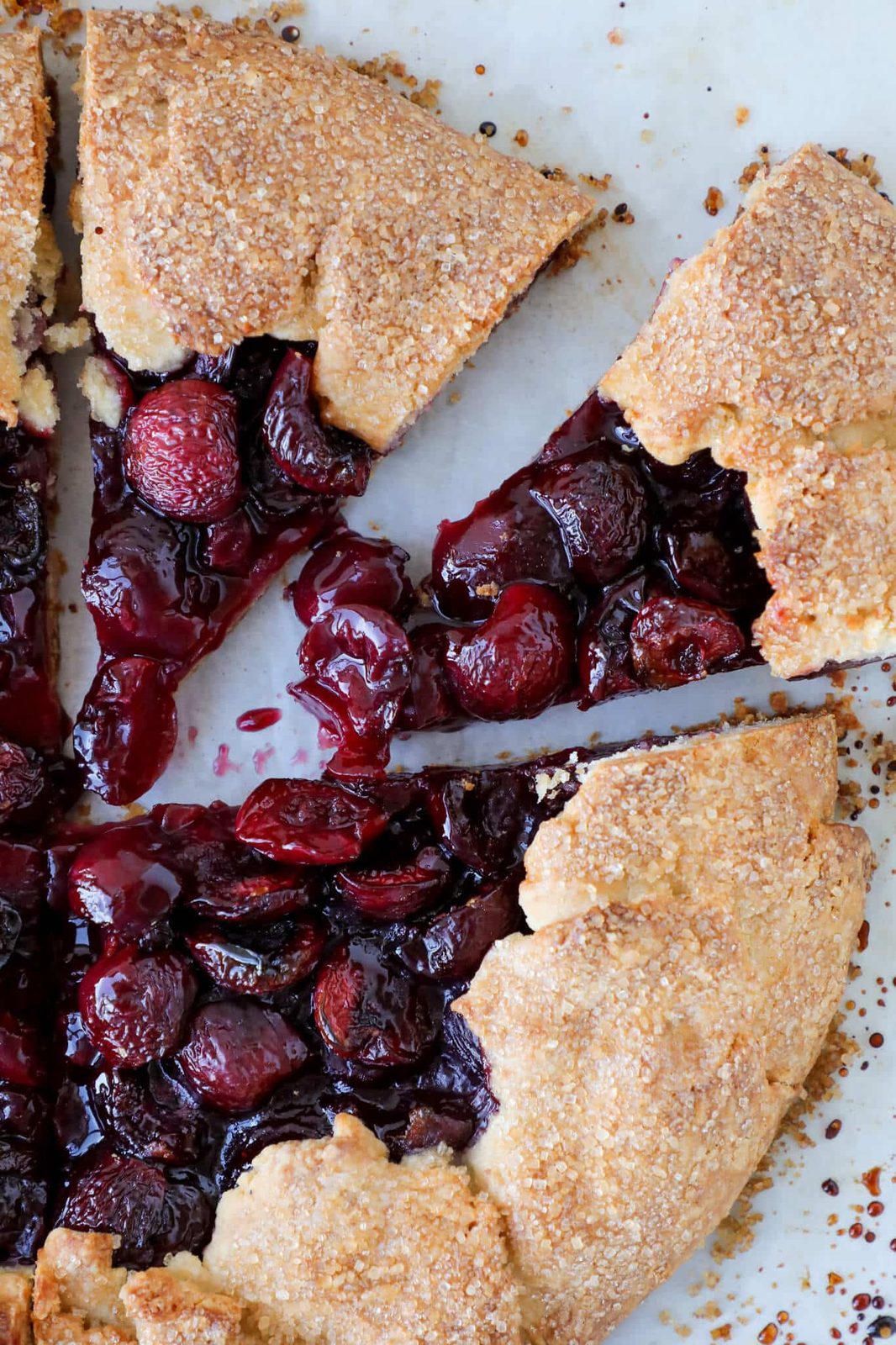Cherry Galette with Almond Buttermilk Crust for the Dessert Plate