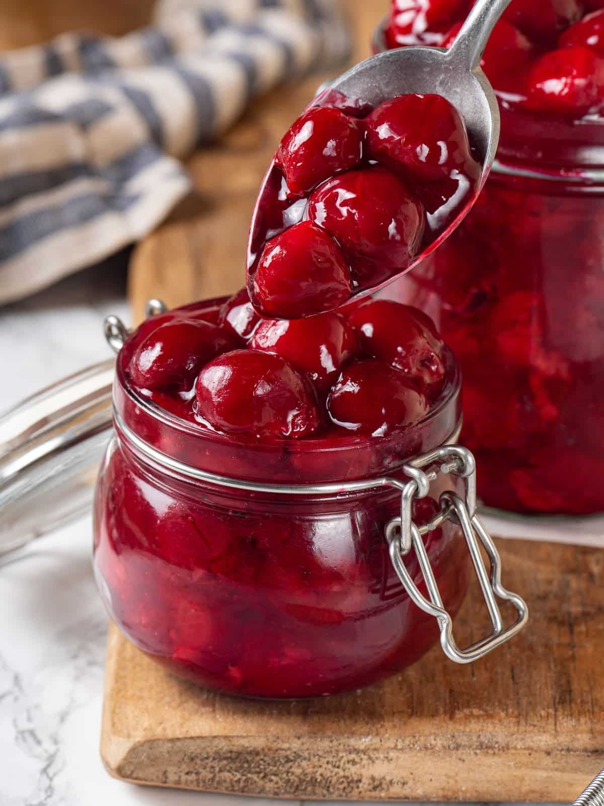 Cherry Pie Filling in a Pastry Shell