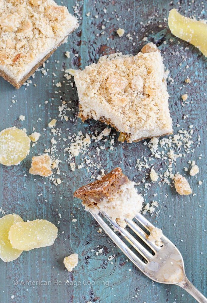 Chewy Ginger Bars for the Dessert Plate