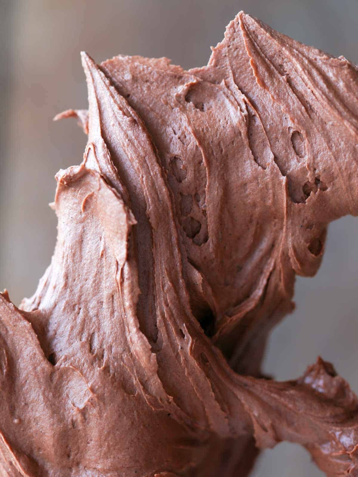 Chocolate Buttercream Frosting Whipped for Cakes