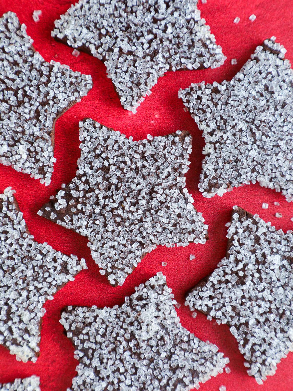 Chocolate Orange Shortbread Cookies Baked Until the Edges Set