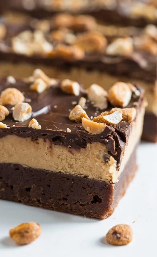 Chocolate Peanut Butter Bars after Supper