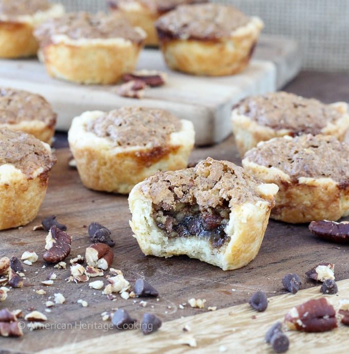Chocolate Pecan Tassies after Supper