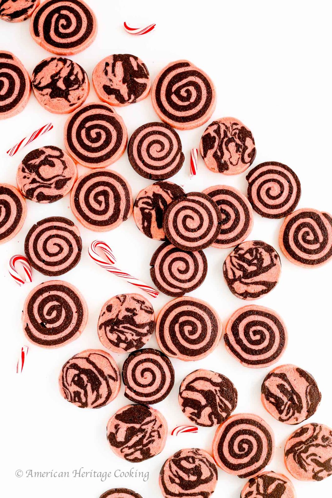 Chocolate Peppermint Sugar Cookies Baked Until the Edges Set