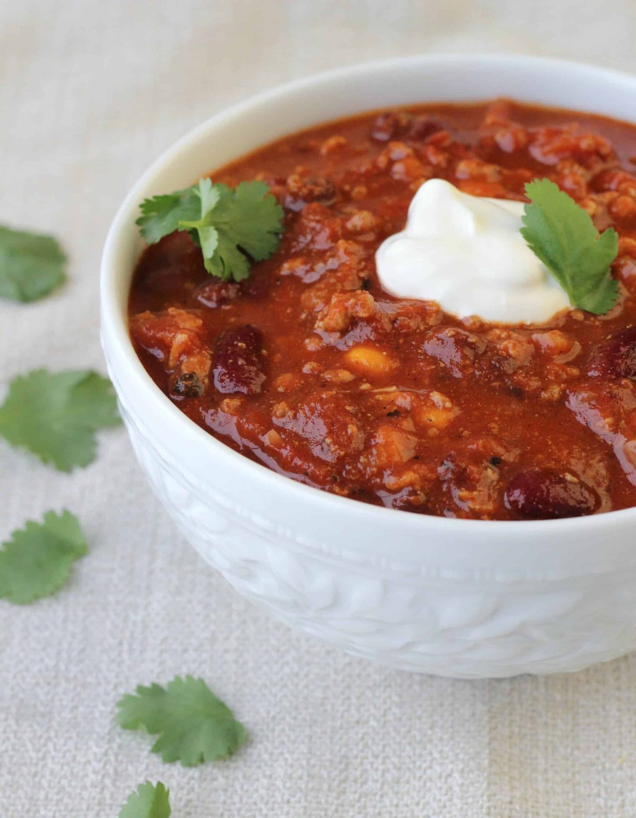 Cilantro Sherry Chili with a Clear Method