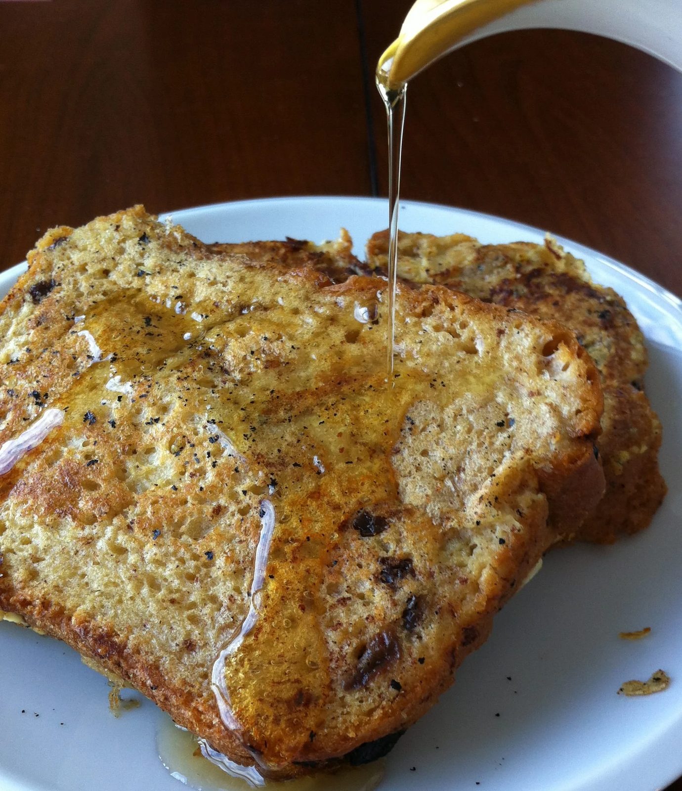 Cinnamon Raisin French Toast before the Day Starts