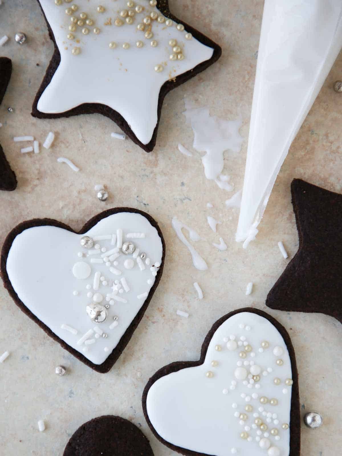 Cookie Icing Baked Until the Edges Set