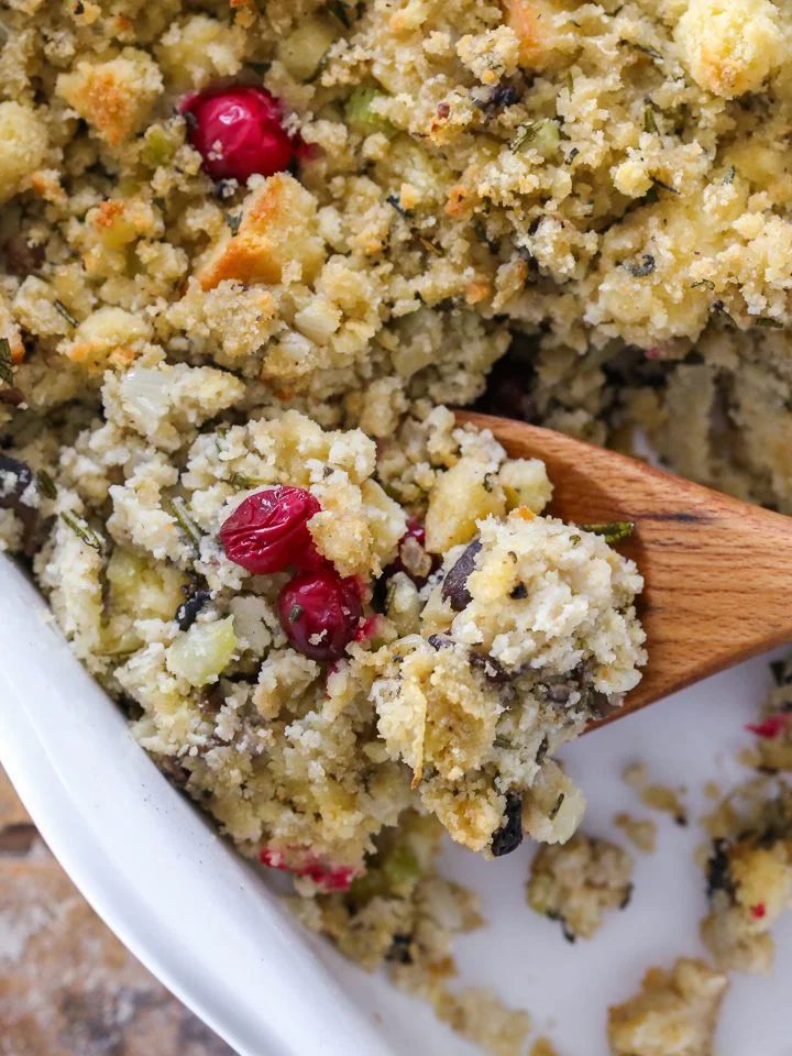 Cornbread Stuffing with a Steady Rise