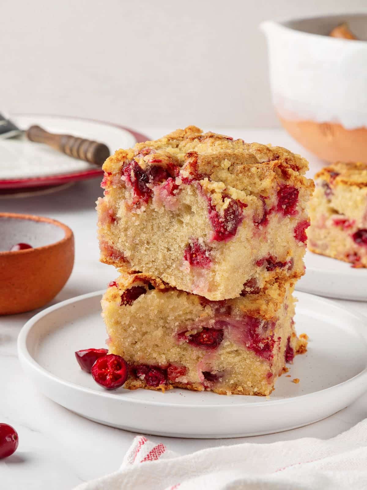 Cranberry Cake with a Soft Crumb