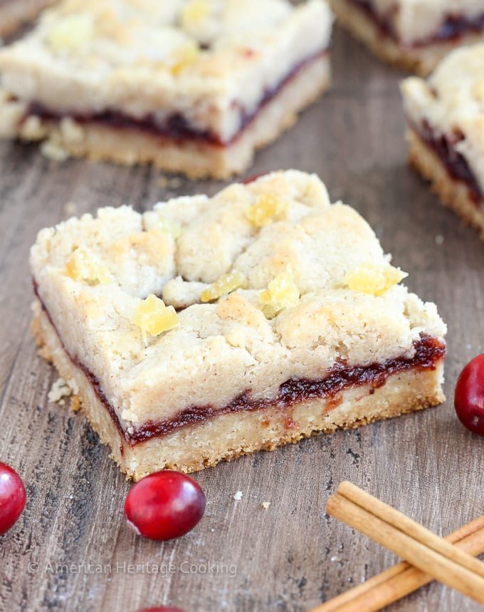 Cranberry Cinnamon Jam Bars Jarred for the Pantry
