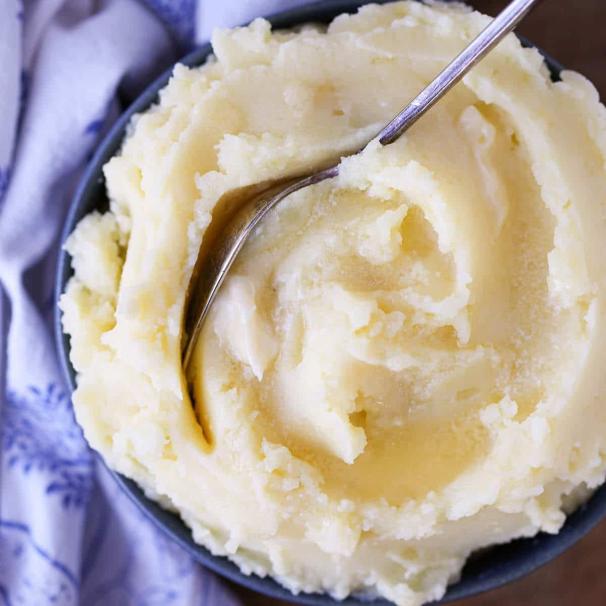 Creamy Mashed Potatoes beside the Main Plate