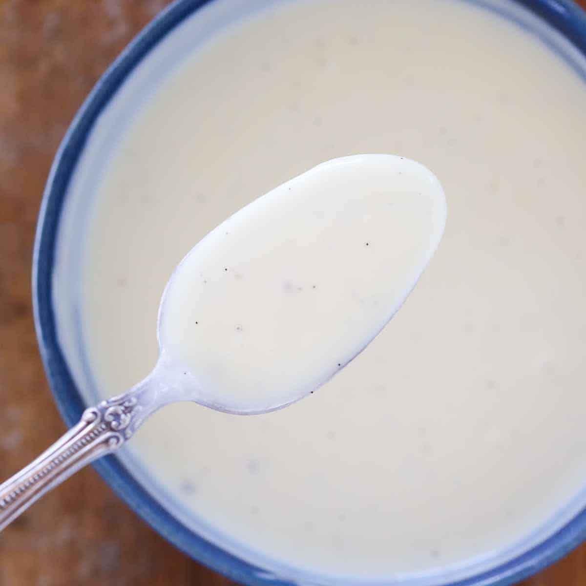 Crème Anglaise for the Dessert Plate