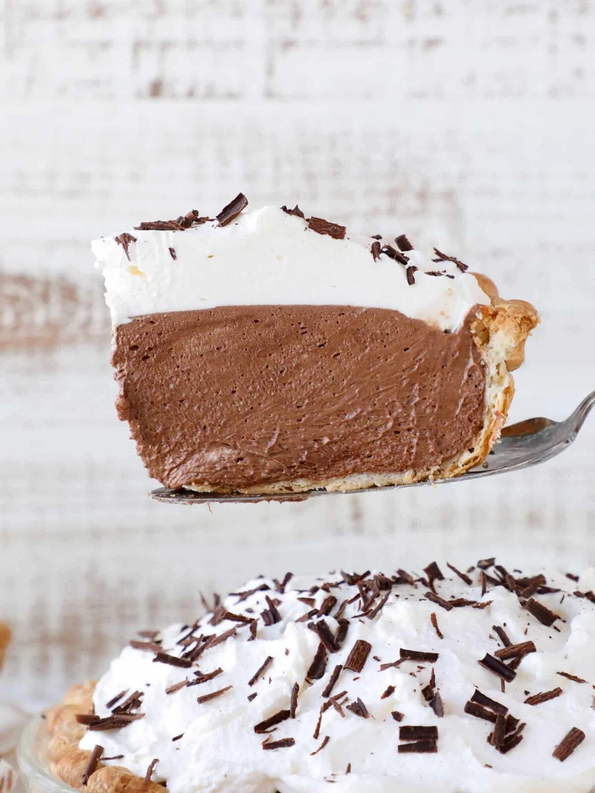 French Silk Pie in a Pastry Shell