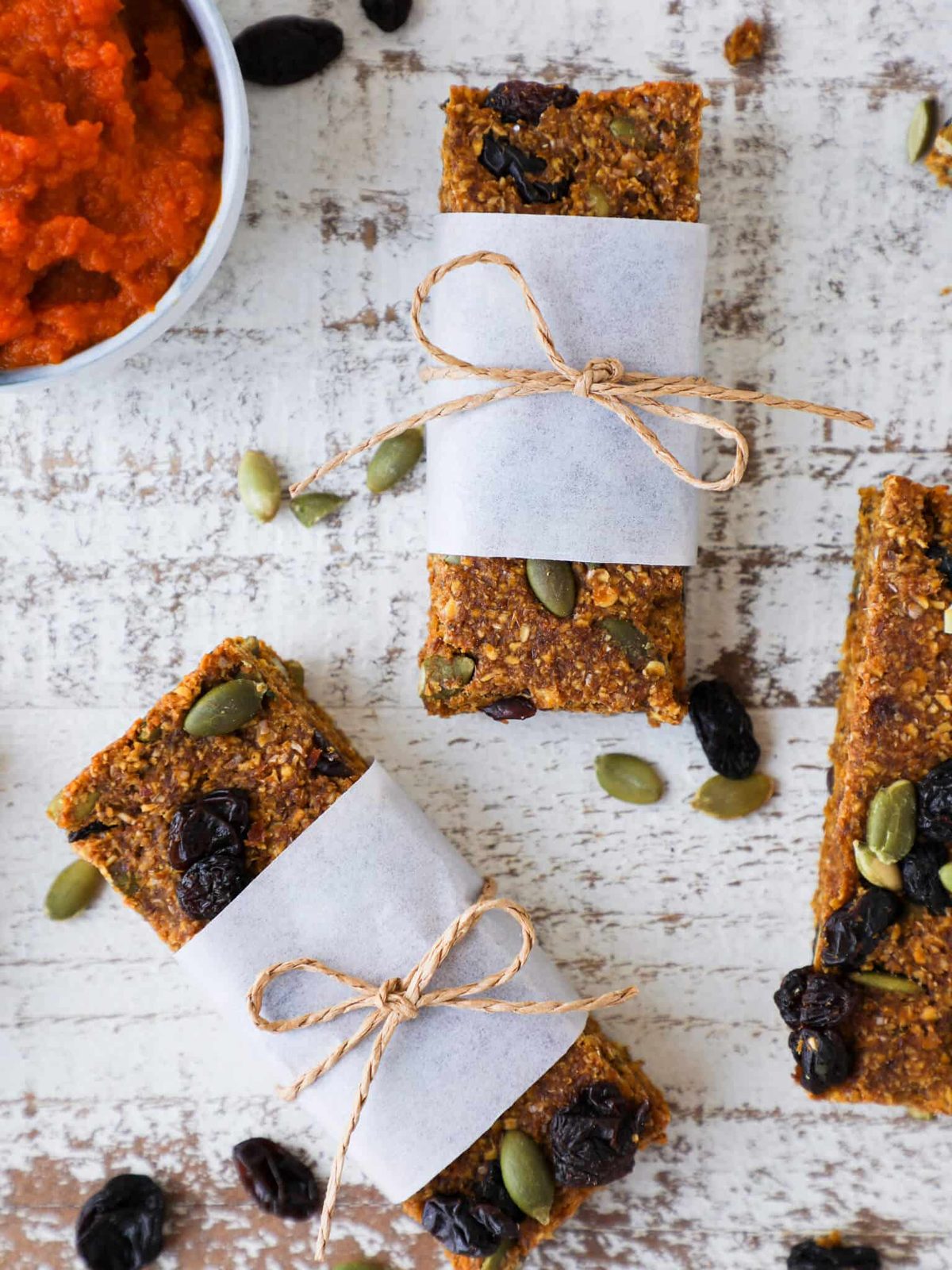 Gluten Free Pumpkin Bars Packed for Later