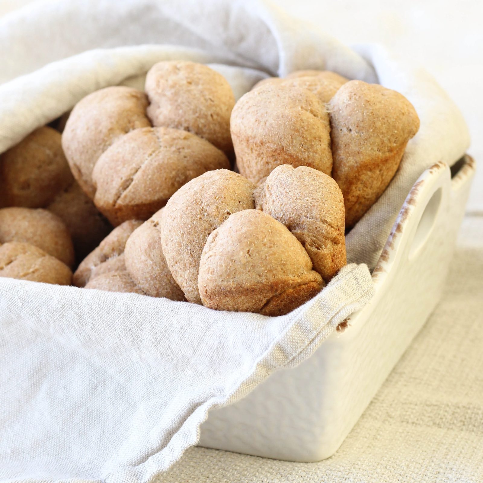 Graham Clover Rolls with a Soft Crumb