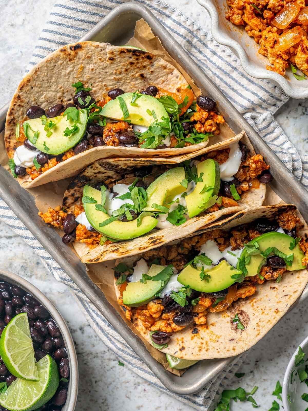 Ground Chicken Tacos for a Weeknight Skillet