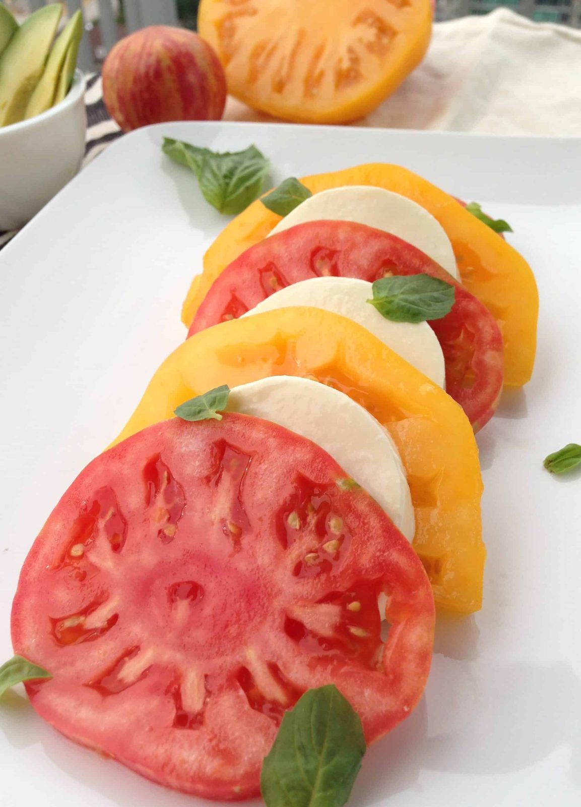 Heirloom Tomato and Mozzarella Salad Tossed to Order
