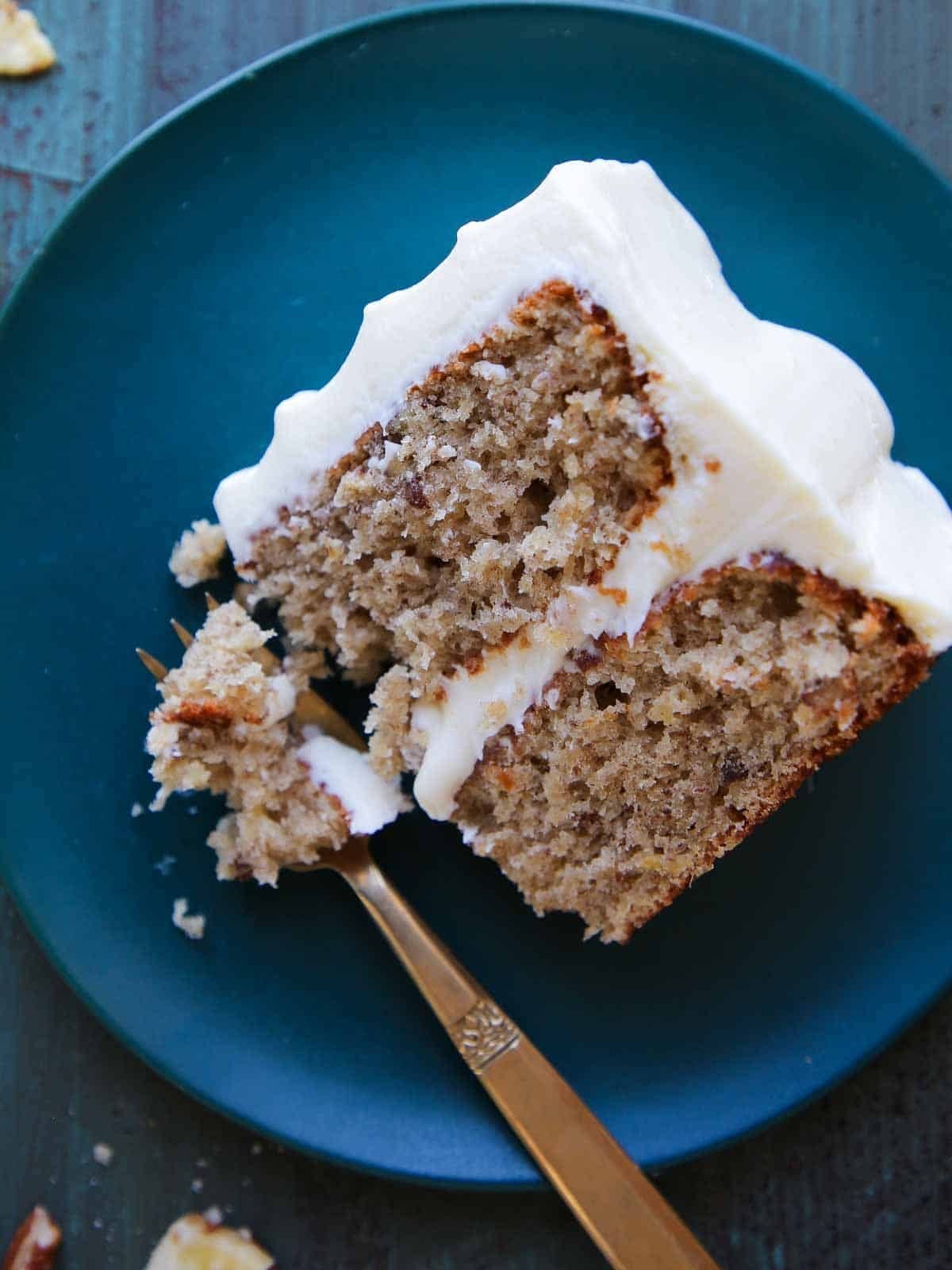 Hummingbird Cake Baked Until the Center Springs Back