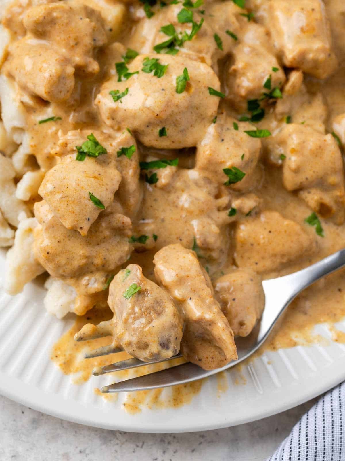 Hungarian Chicken Paprikash Cooked Through