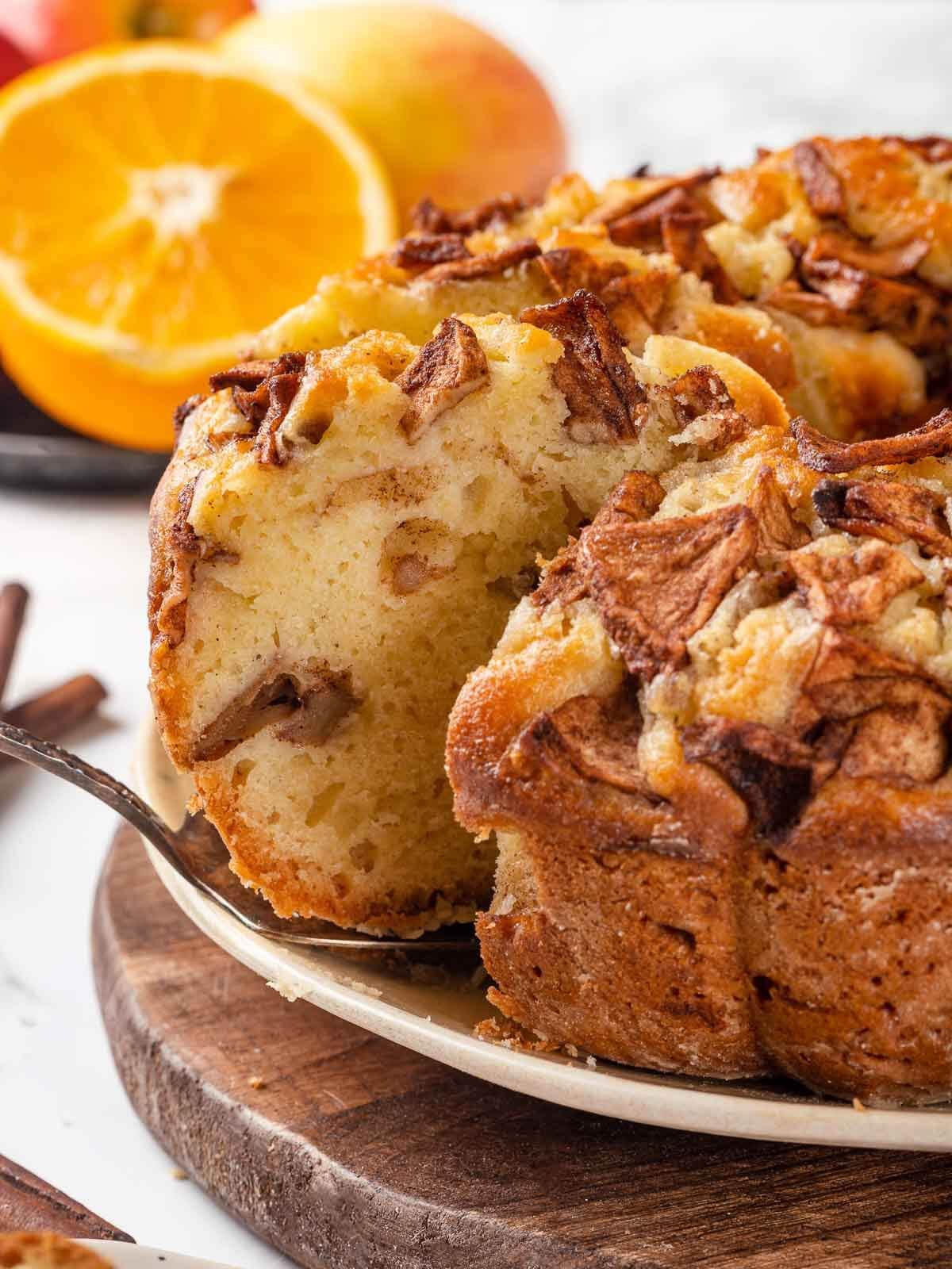 Jewish Apple Cake with a Soft Crumb