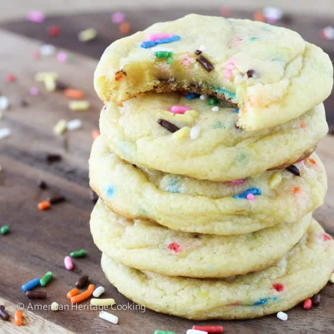 Lemon Pudding Cookies with a Soft Middle