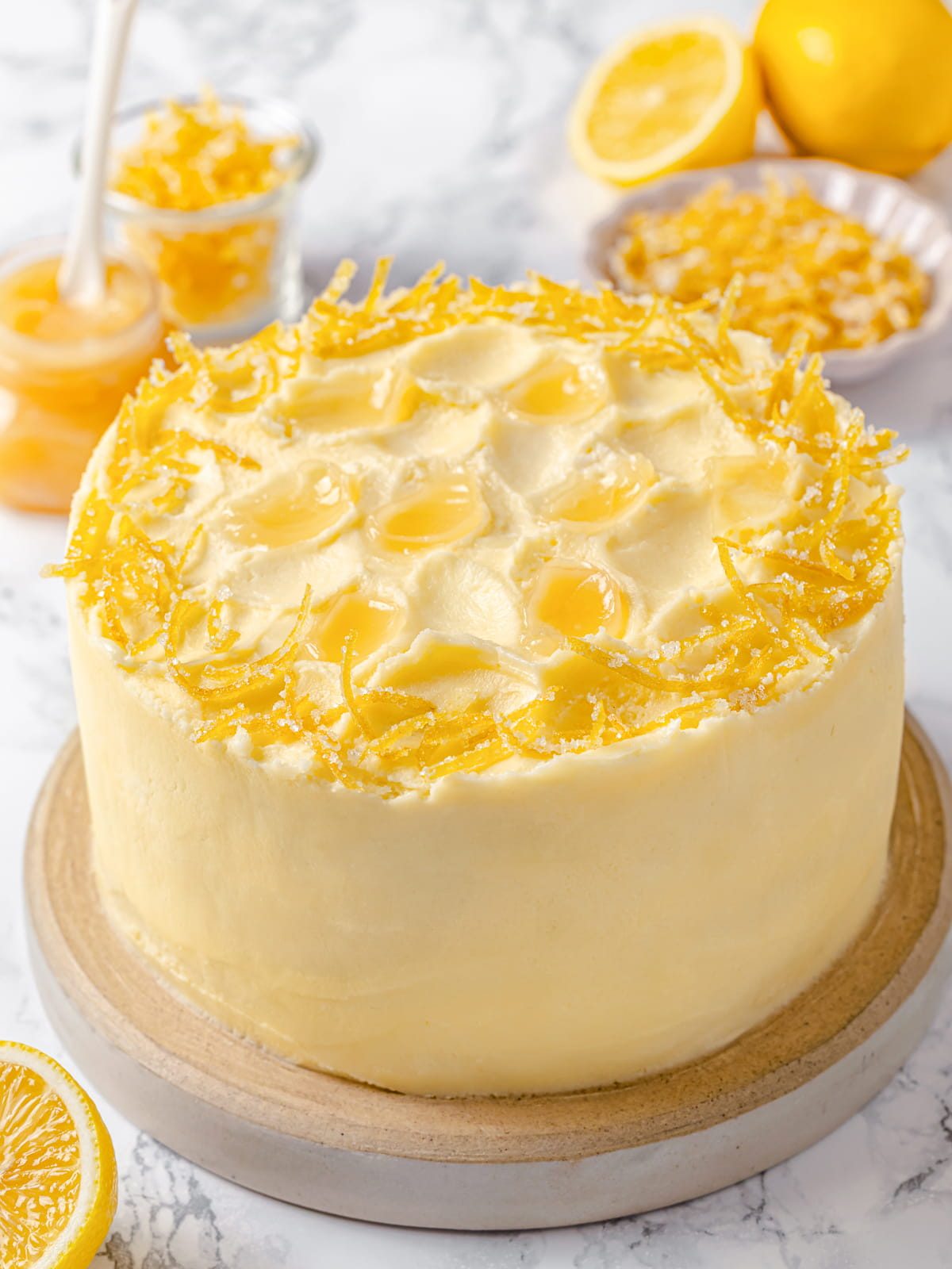 Lemon Swiss Meringue Buttercream Whipped for Cakes