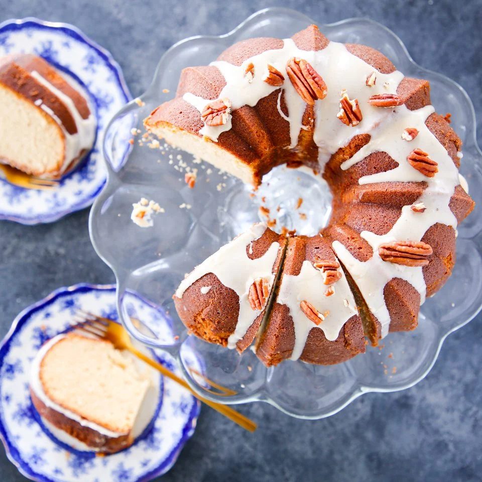 Maple Bundt Cake Baked Until the Center Springs Back