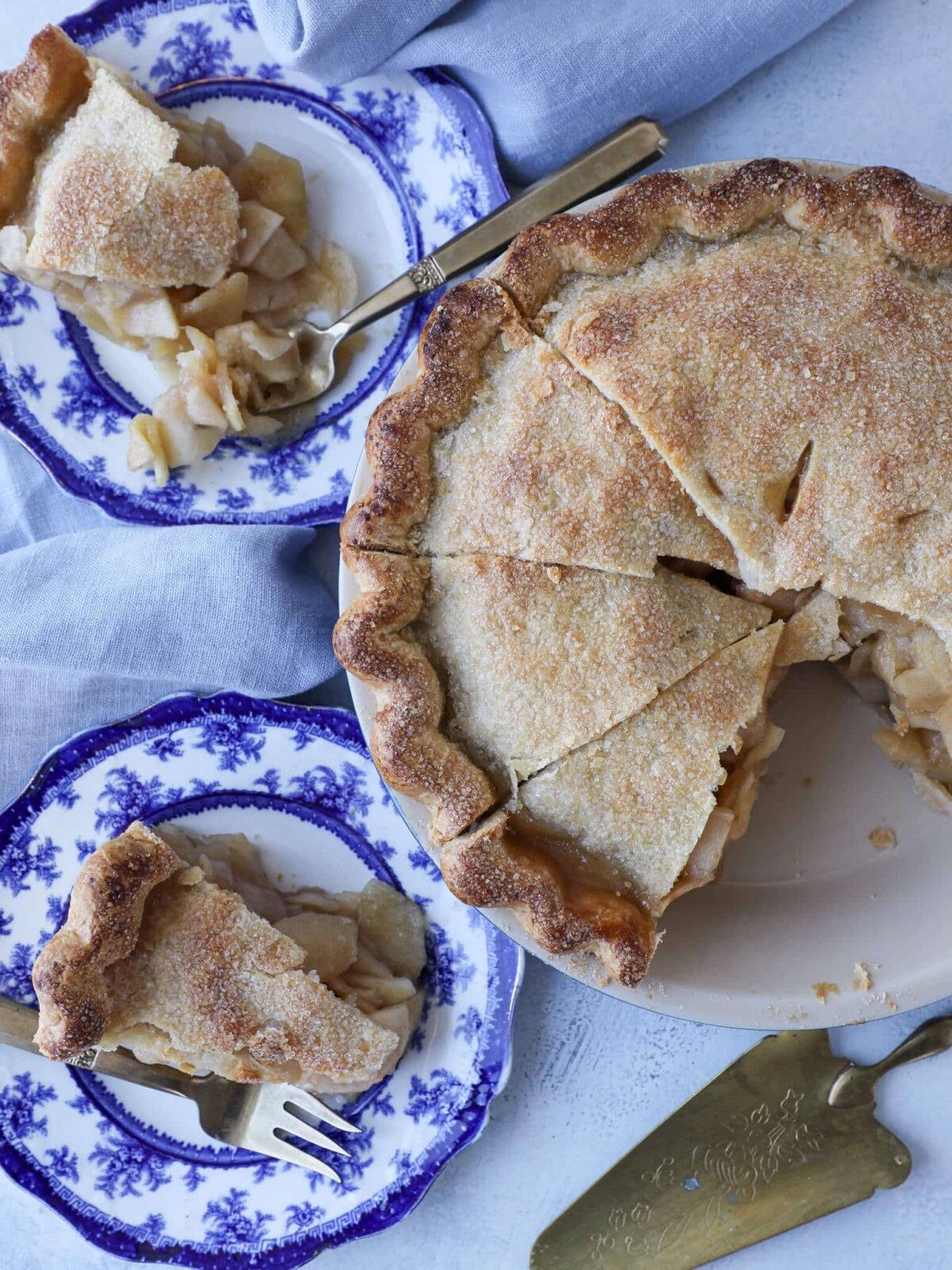 Mile High Apple Pie Cooled Before Slicing