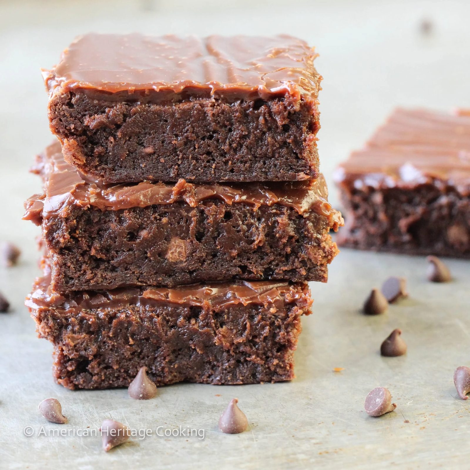 Milk Chocolate Brownies with a Fudgy Middle