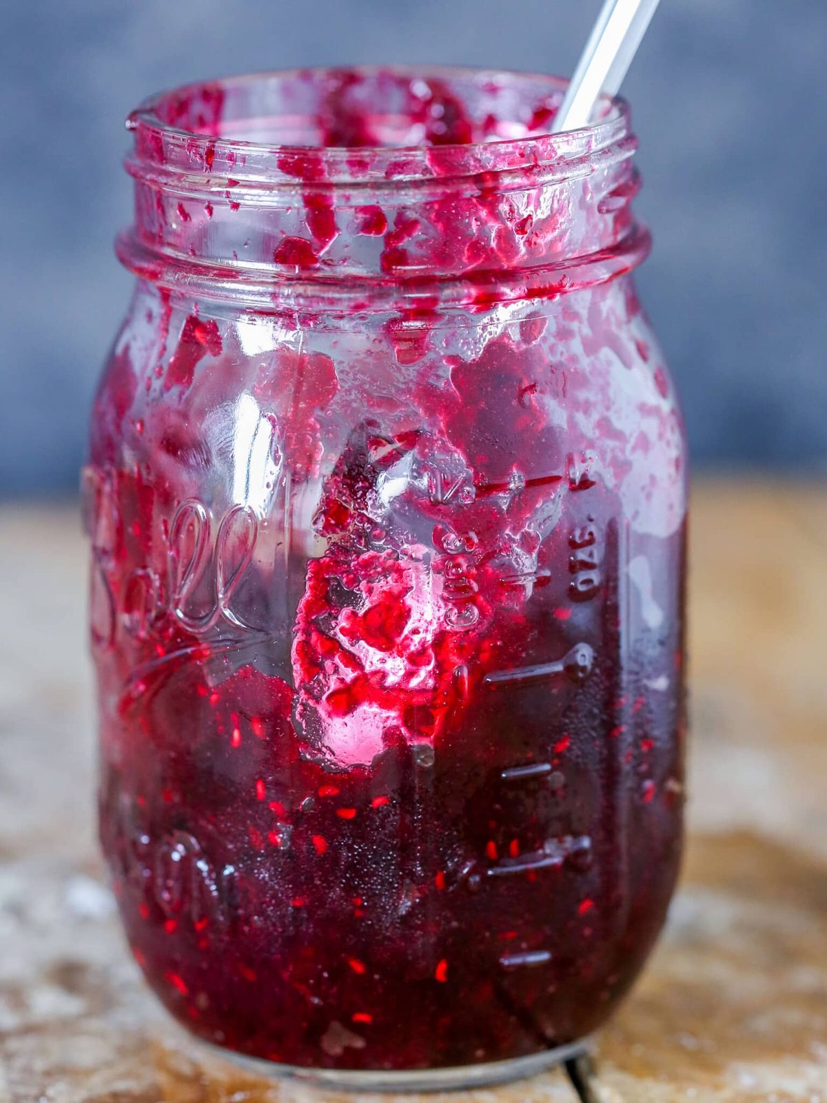 Mixed Berry Jam Cooked Until It Sheets