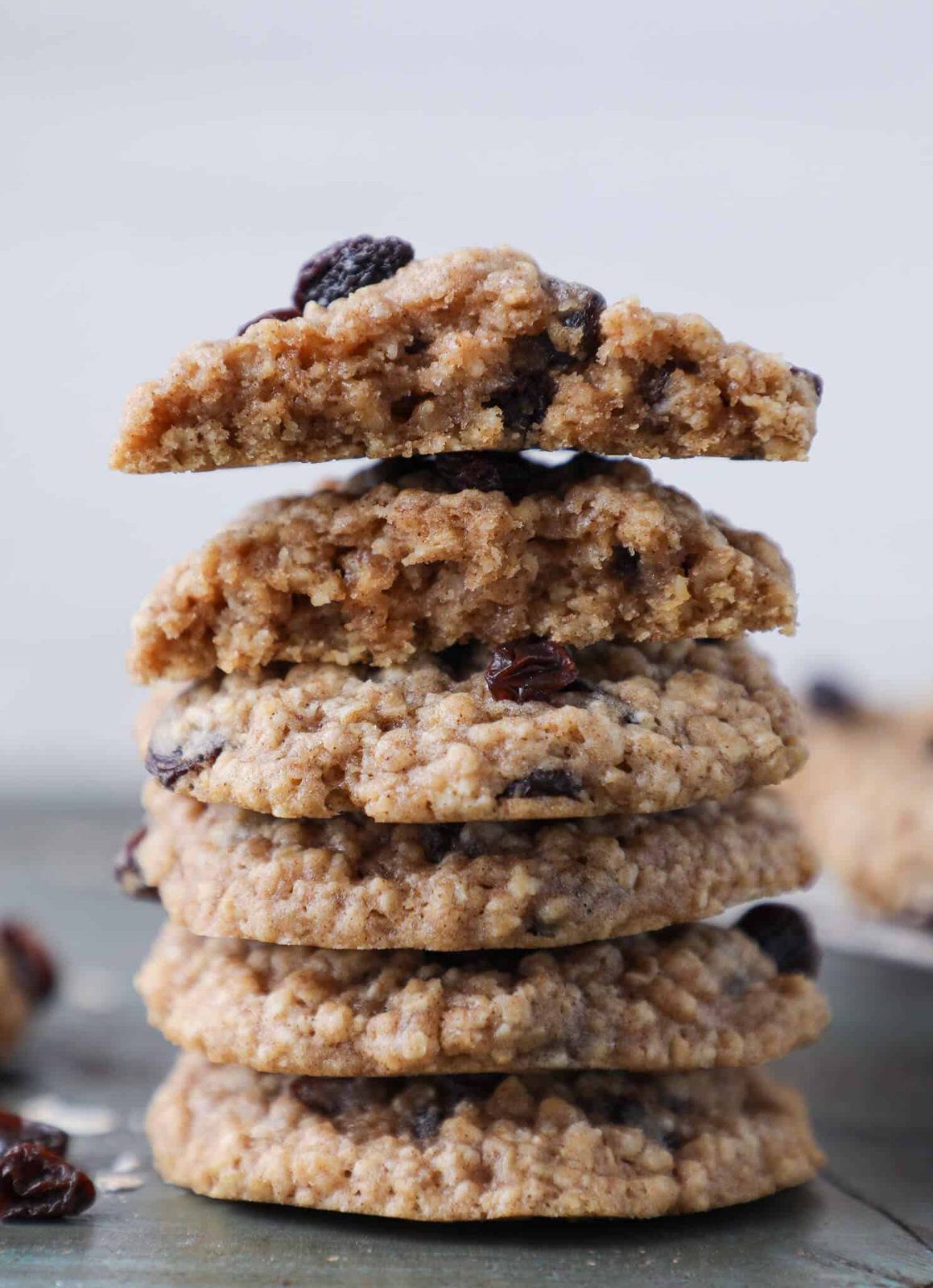 Old Fashioned Oatmeal Cookies Baked Until the Edges Set