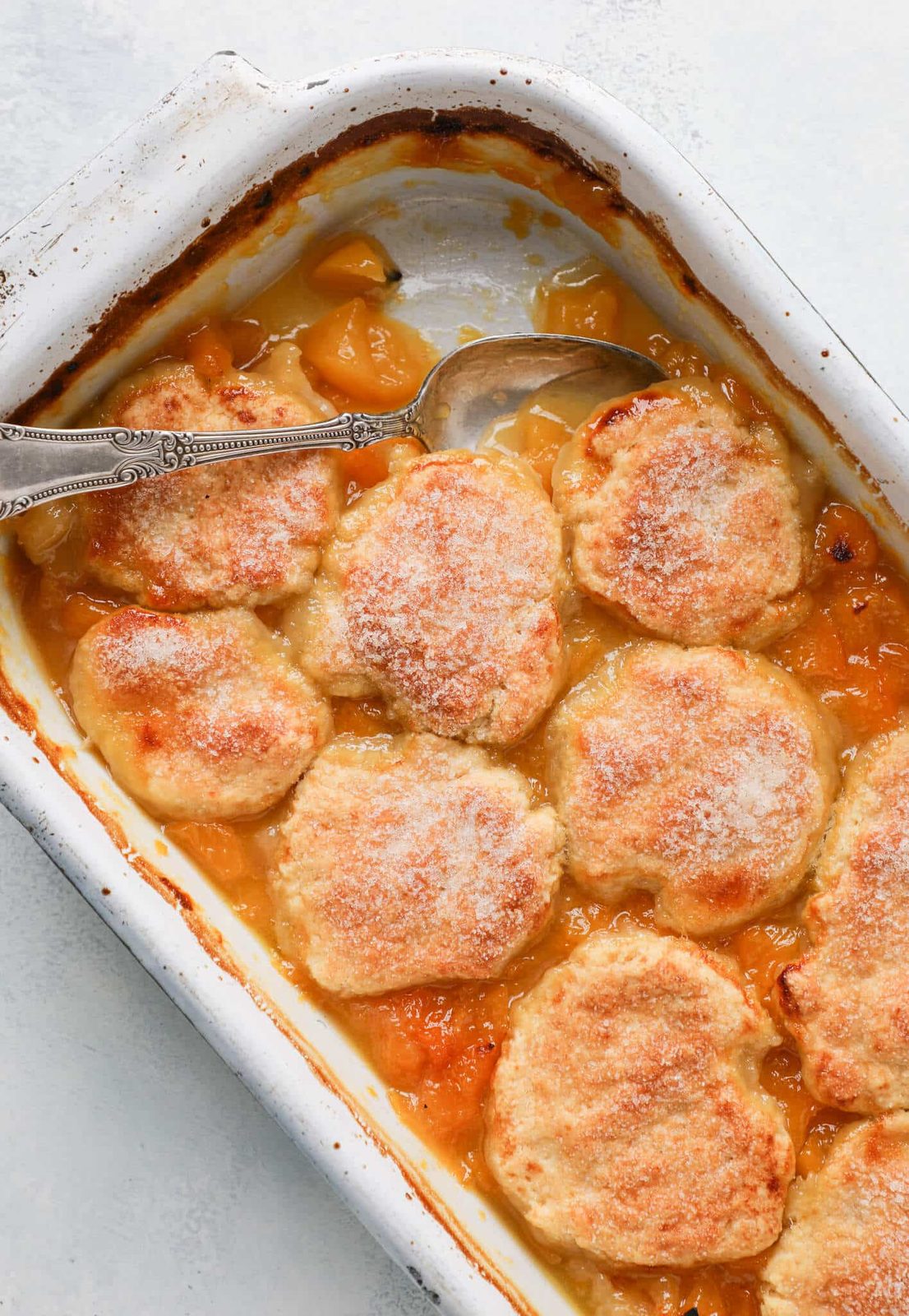 Old Fashioned Peach Cobbler for the Dessert Plate