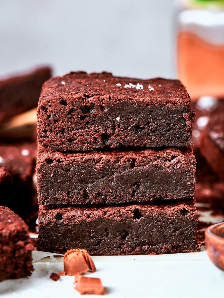 One Bowl Brownies with a Fudgy Middle