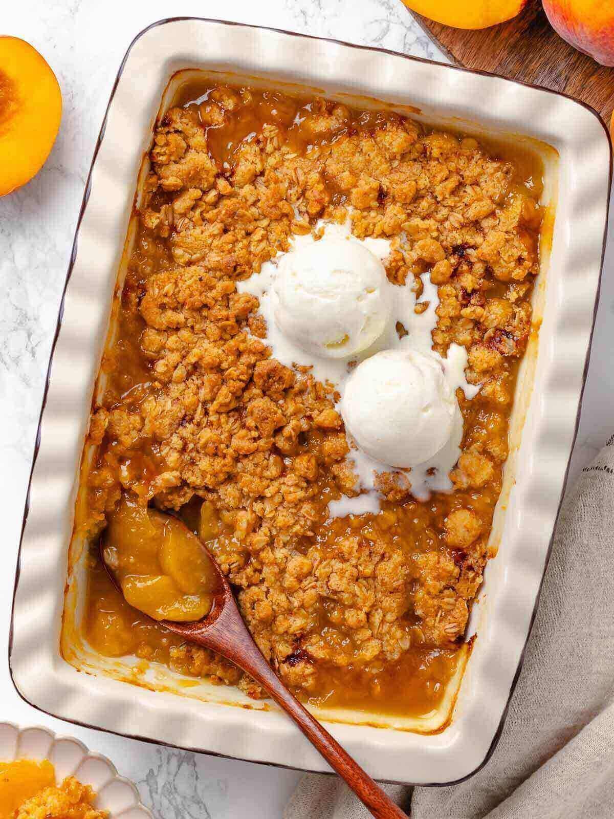 Peach Crisp after Supper