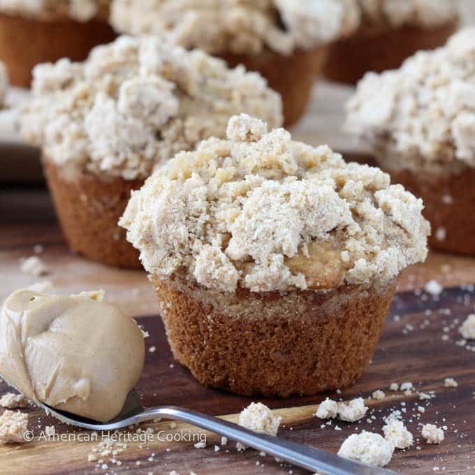 Peanut Butter Banana Muffins Baked Until the Tops Dome
