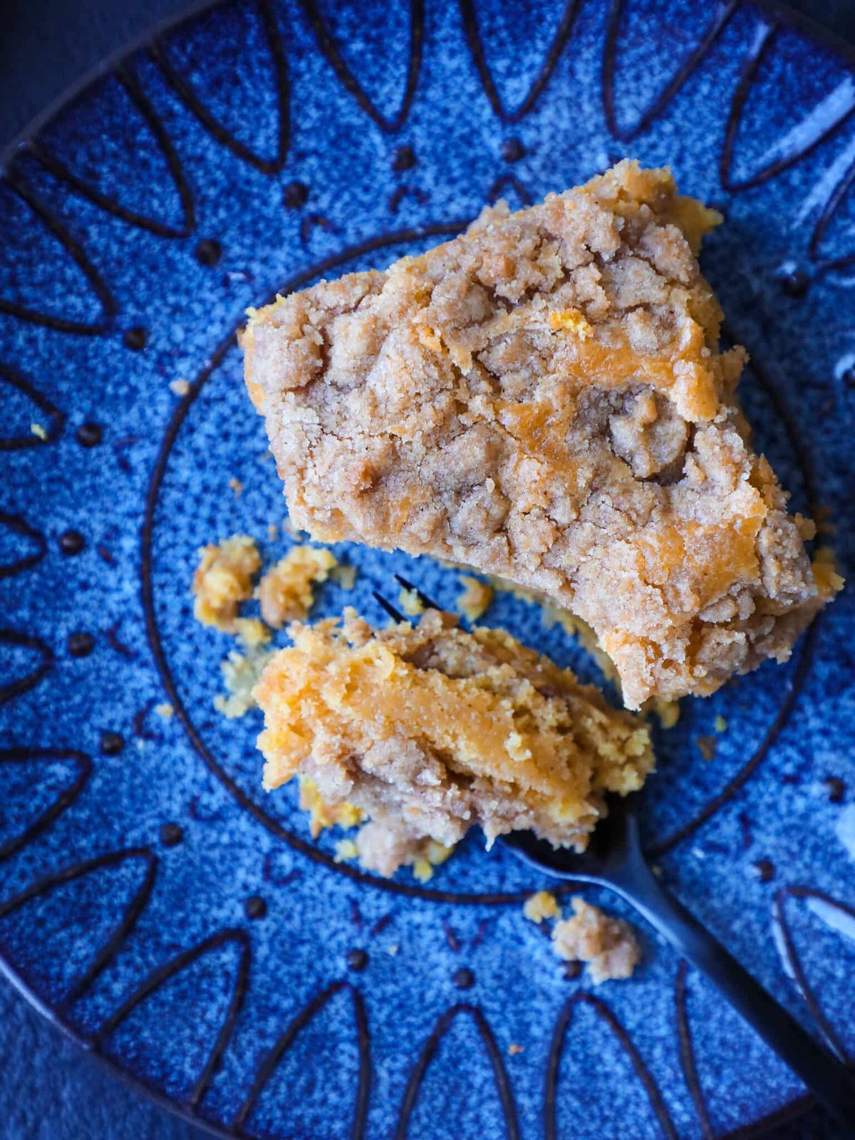 Pumpkin Coffee Cake Baked Until the Center Springs Back