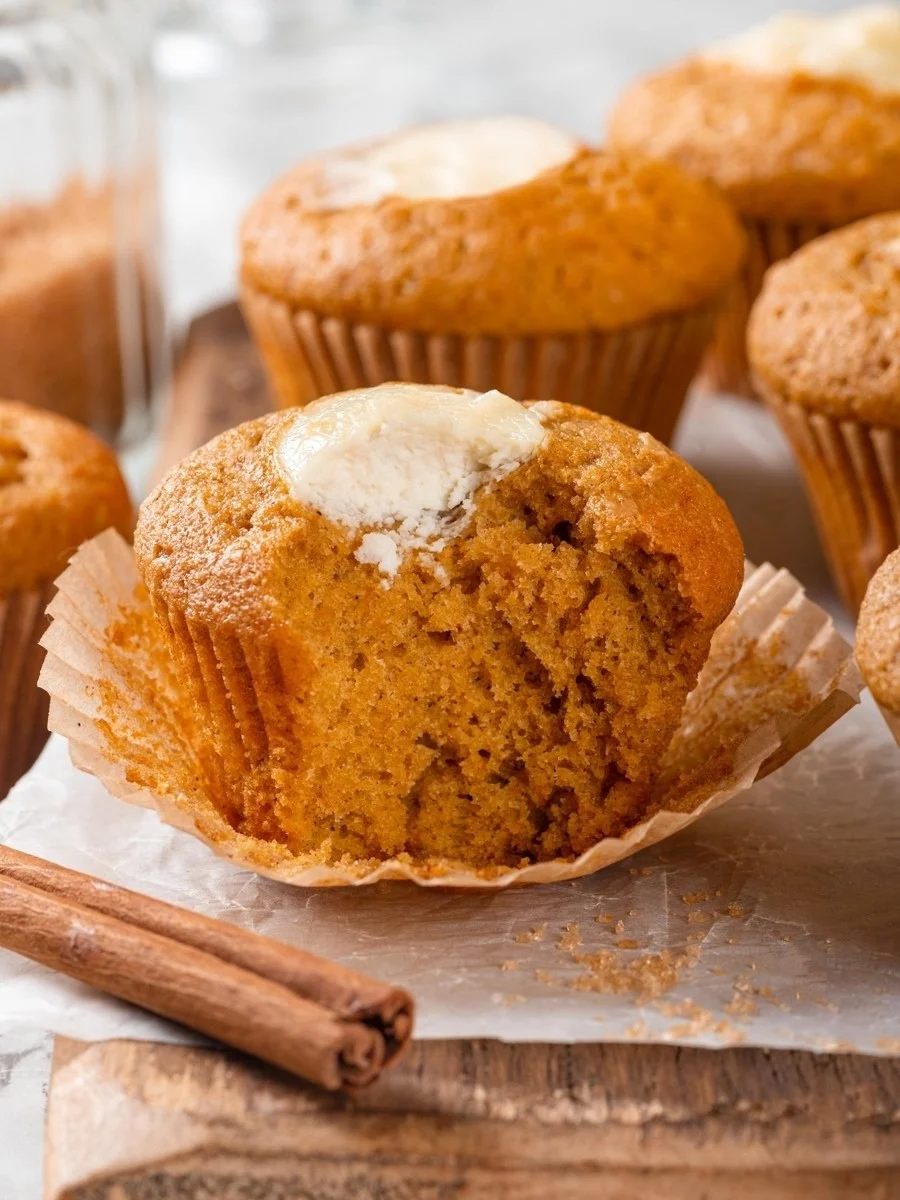 Pumpkin Cream Cheese Muffins for a Morning Tin