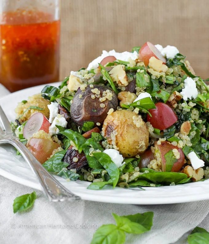 Quinoa Roasted Vegetable Chopped Salad Tossed to Order