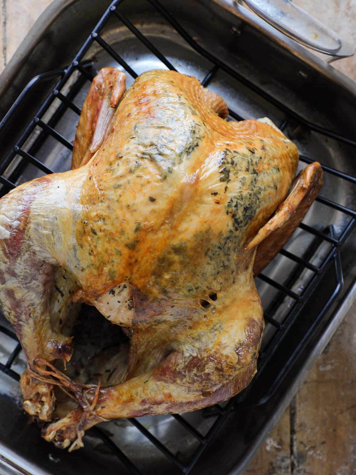Roasted Herb Turkey for a Shared Platter